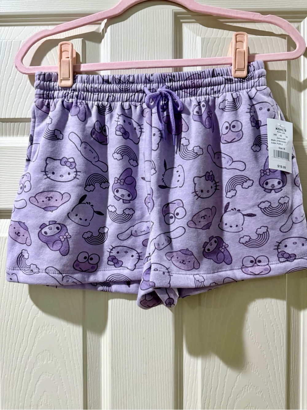 Kohl's Lavender Sanrio Character Lounge Shorts